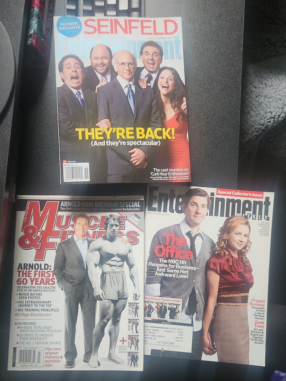 Entertainment Weekly Magazine Lot - Seinfeld & The Office Covers, Multicolor